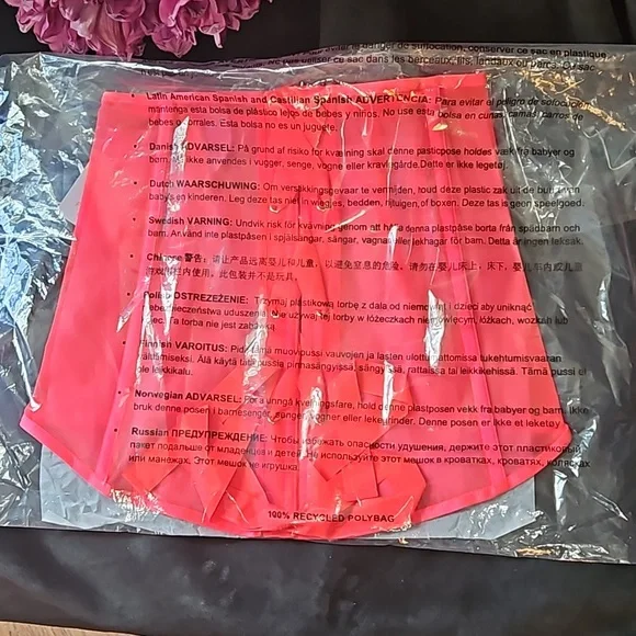 Np Longer Avil NIP SAVAGEXFENTY Sheer X Skirt in Dark Pink/Orange/Red size M - Picture 8 of 9